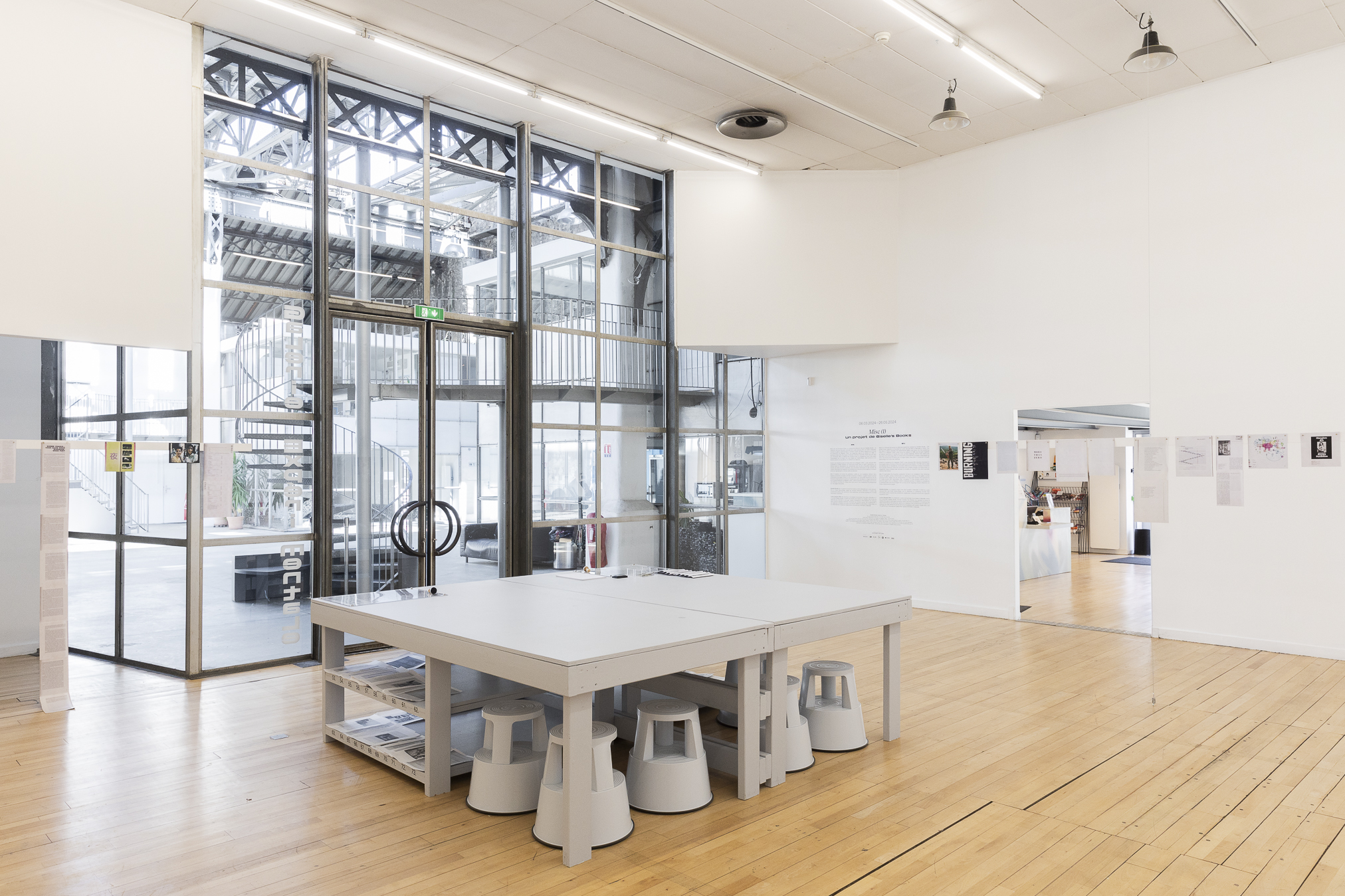 Giselle’s Books, Misc(1), exhibition view at Magasin CNAC, Grenoble; 6 March–26 May 2024 © Magasin CNAC; Courtesy of Giselle’s Books Documentation: Pascale Cholette