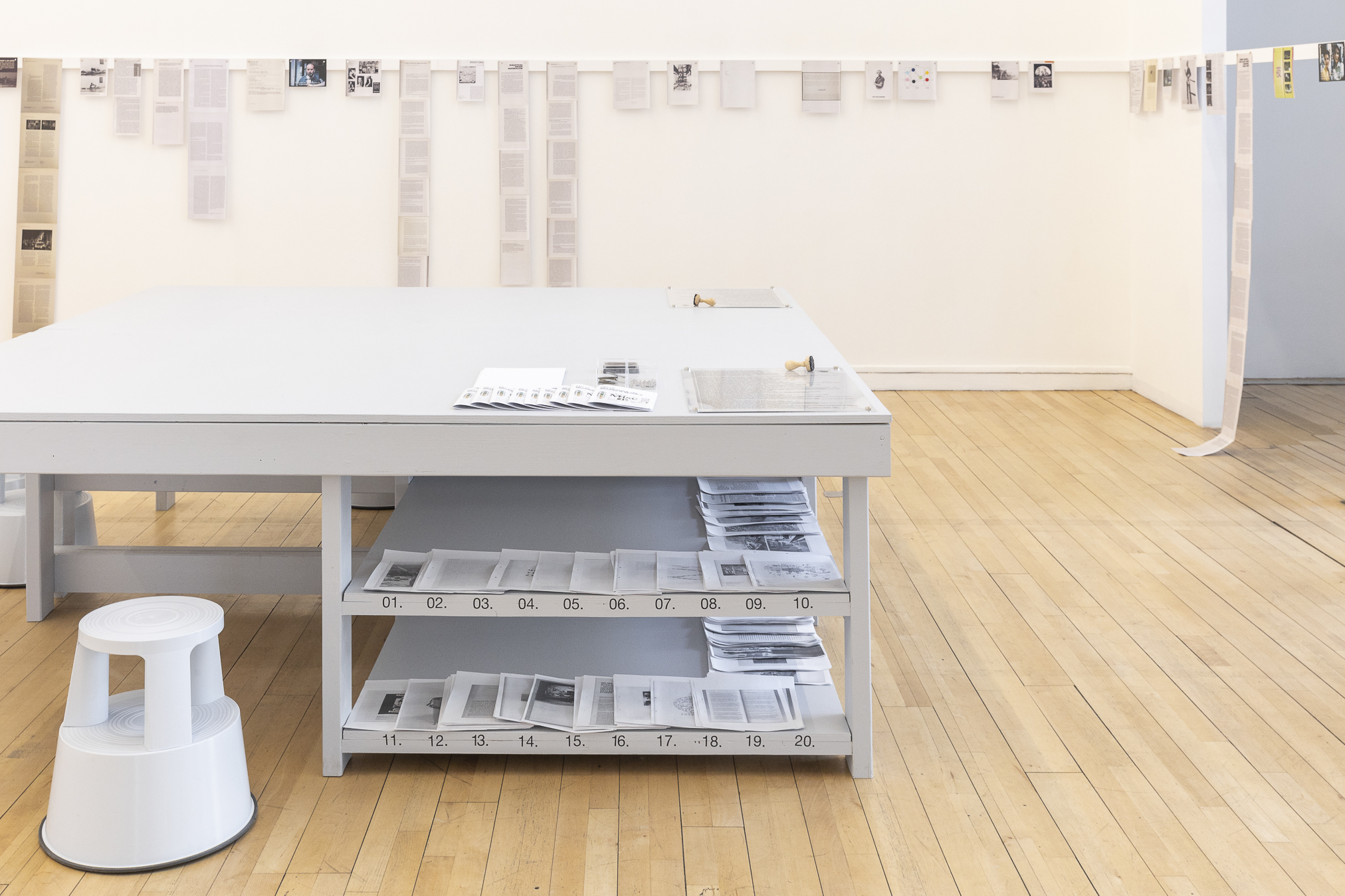 Giselle’s Books, Misc(1), exhibition view at Magasin CNAC, Grenoble; 6 March–26 May 2024 © Magasin CNAC; Courtesy of Giselle’s Books Documentation: Pascale Cholette