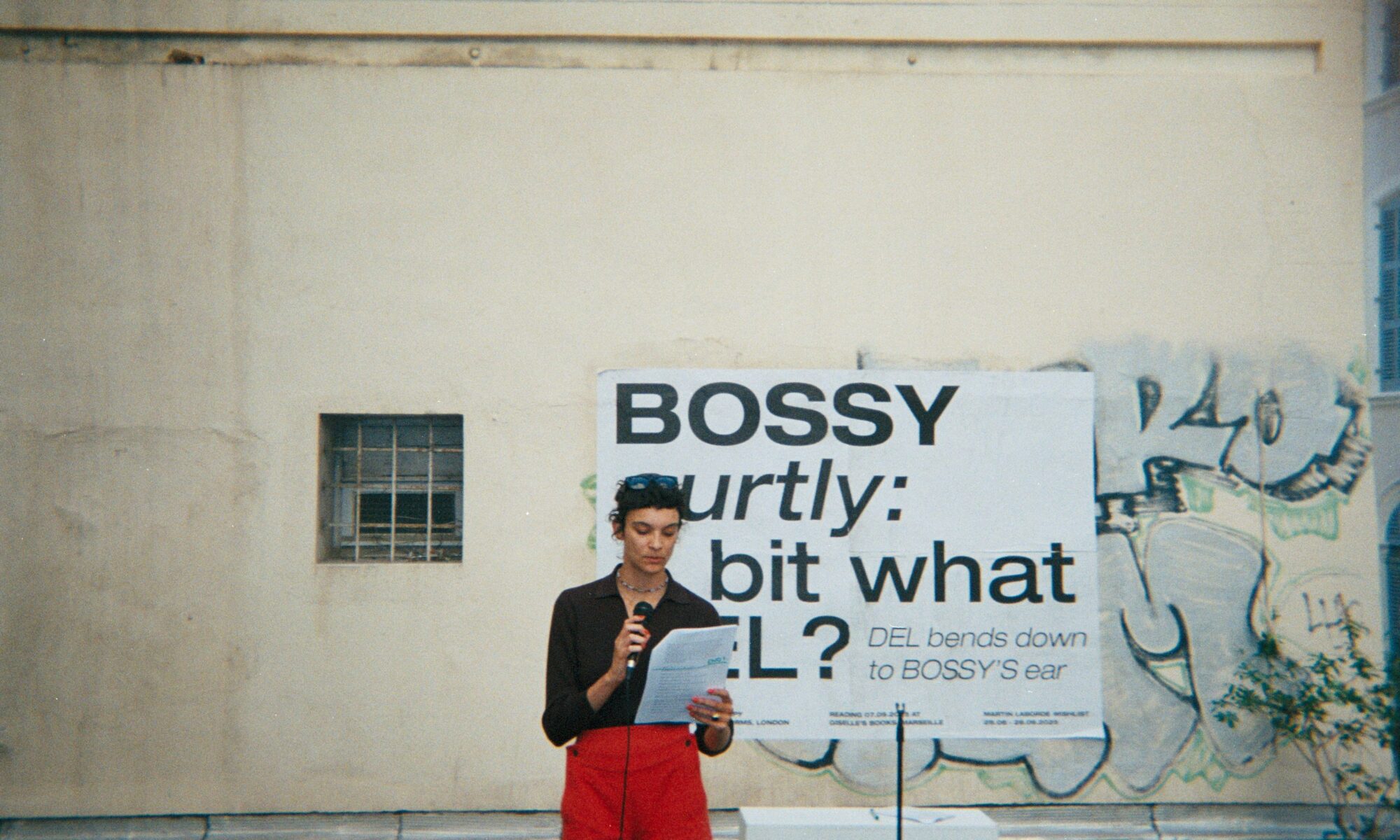 Reading of Retail Therapy, 2025, by Jess Cole with at Giselle's Books, Marseille, 07.09.2025.